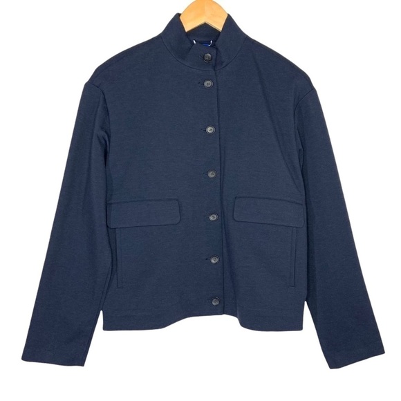 Kit and Ace Womens Mulberry Button Up Jacket Sz Small Blue Duel Entry Pockets - Picture 1 of 11